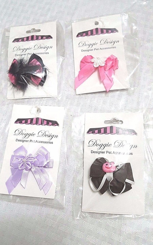 DOGGIE DESIGN,    MADE IN AMERICA,    DOG BARRETT BOWS