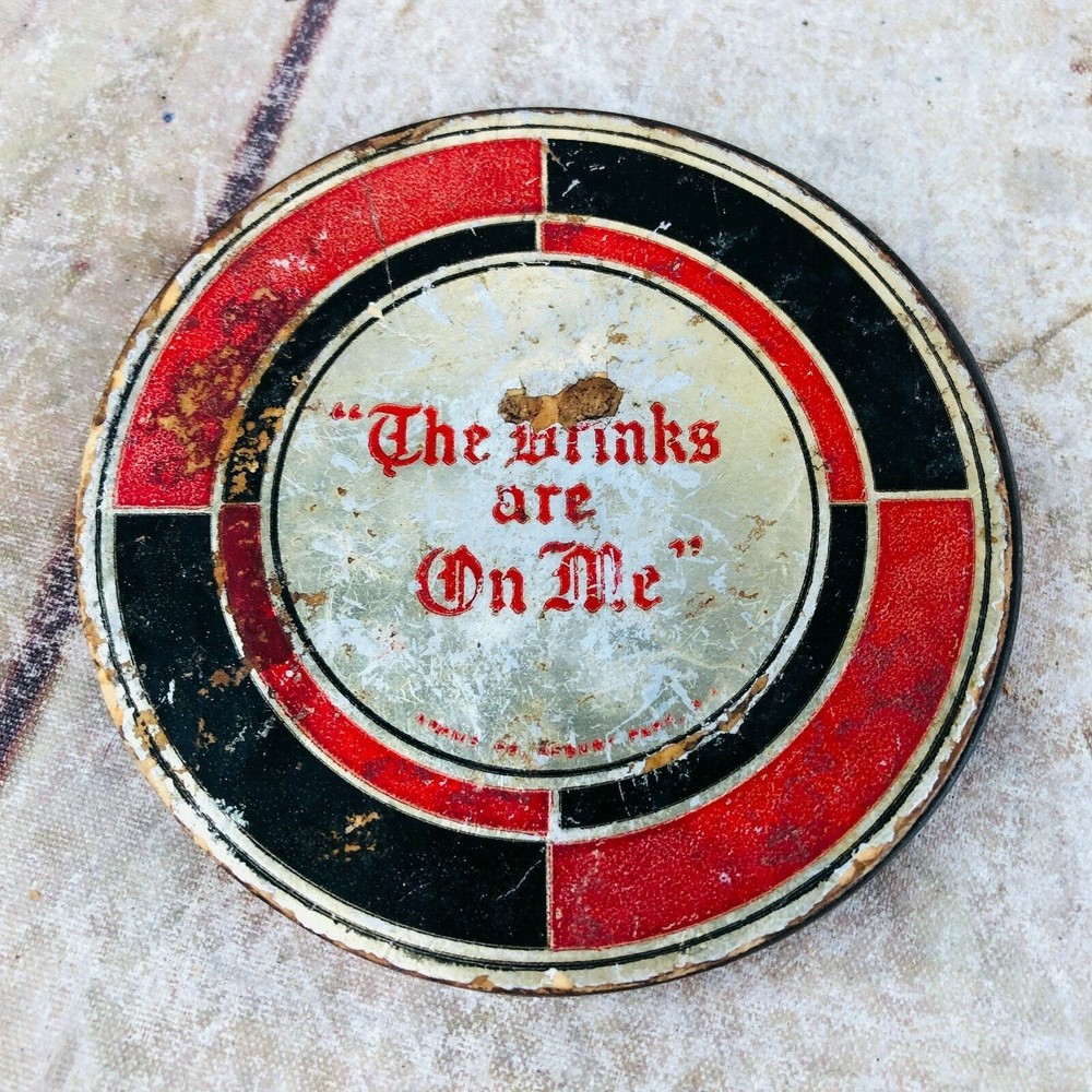 vtg the drinks are on me button