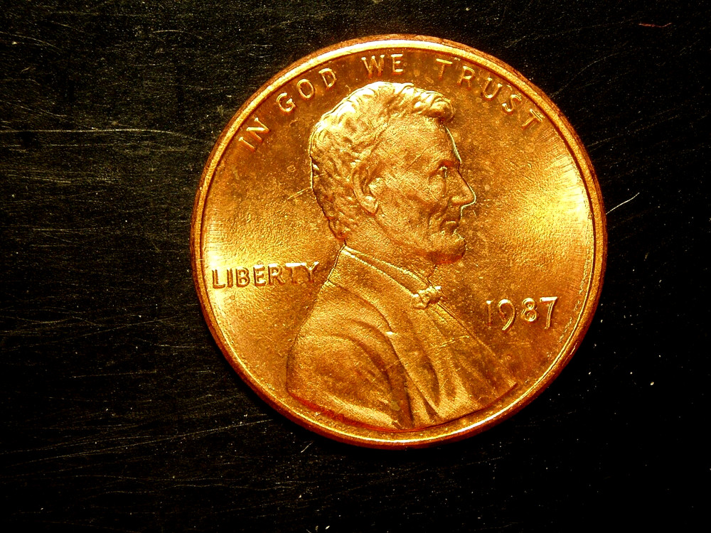 1987  UNC LINCOLN MEMORIAL CENT #1