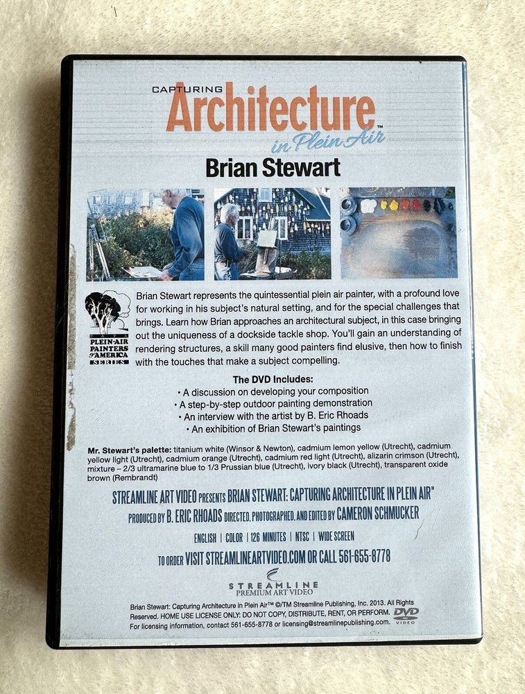 DVD Brian Stewart Capturing Architecture in Plein Air