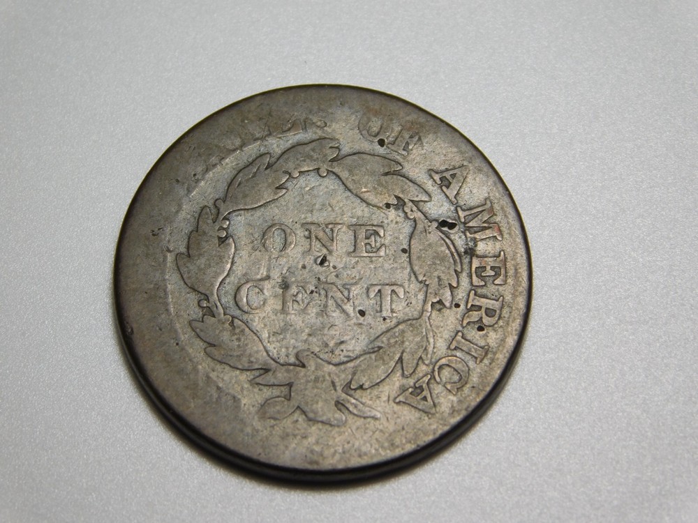 OLD US COPPER COINS 1826 CORONET HEAD LARGE CENT