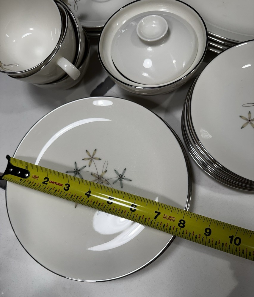 Castleton China Contempo Made In USA Dinnerware Set MCM style