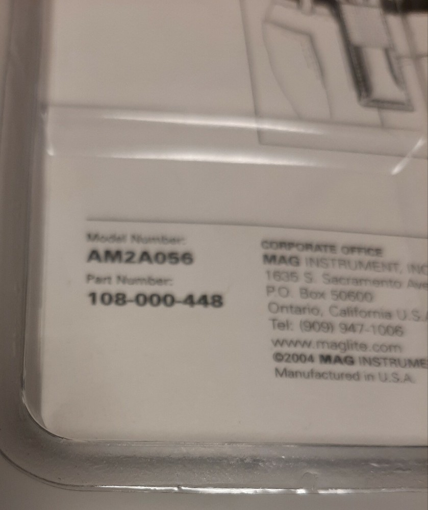 Mini Maglite Nylon Holster AM2A056 Hook & Loop Flap, Black