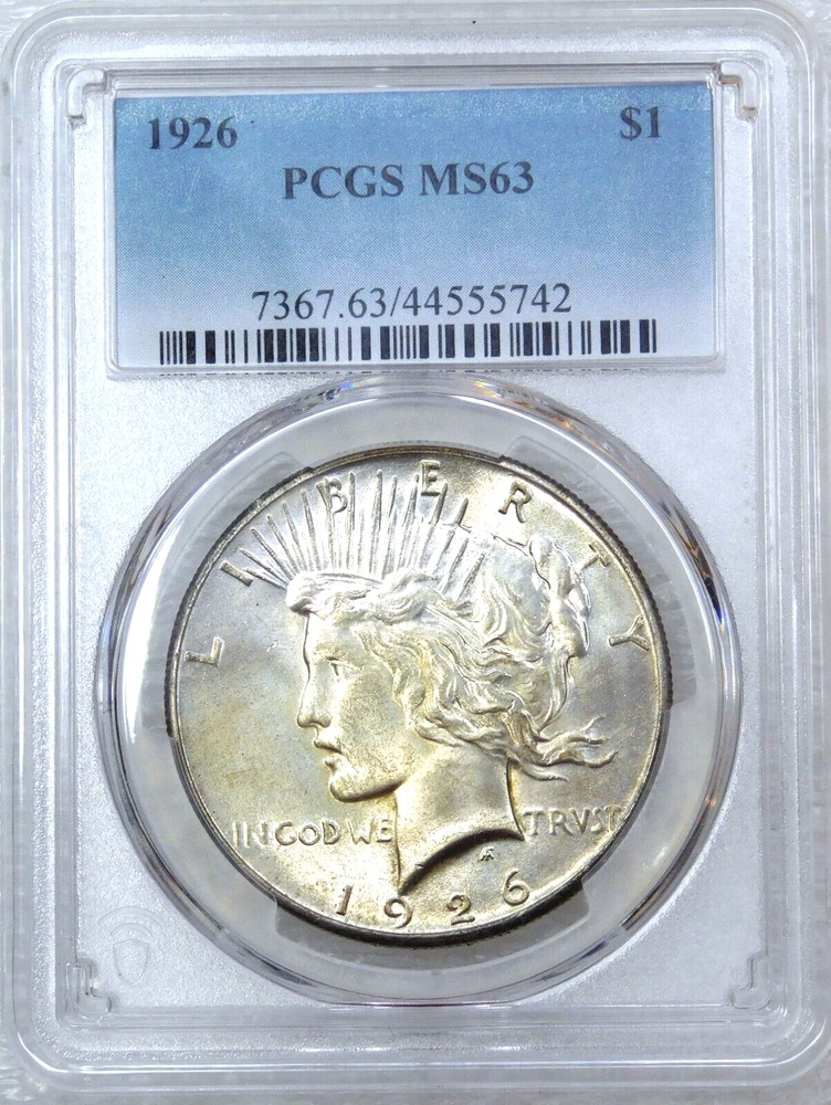 1926 Peace Silver Dollar PCGS MS63 Silver White Luster Just Graded #H114A