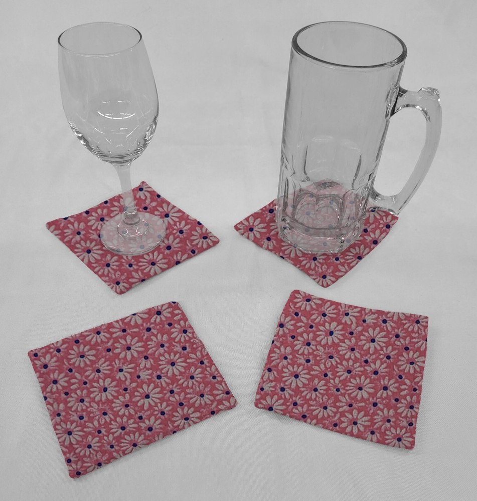 Crazy for Daisies Cloth Coasters