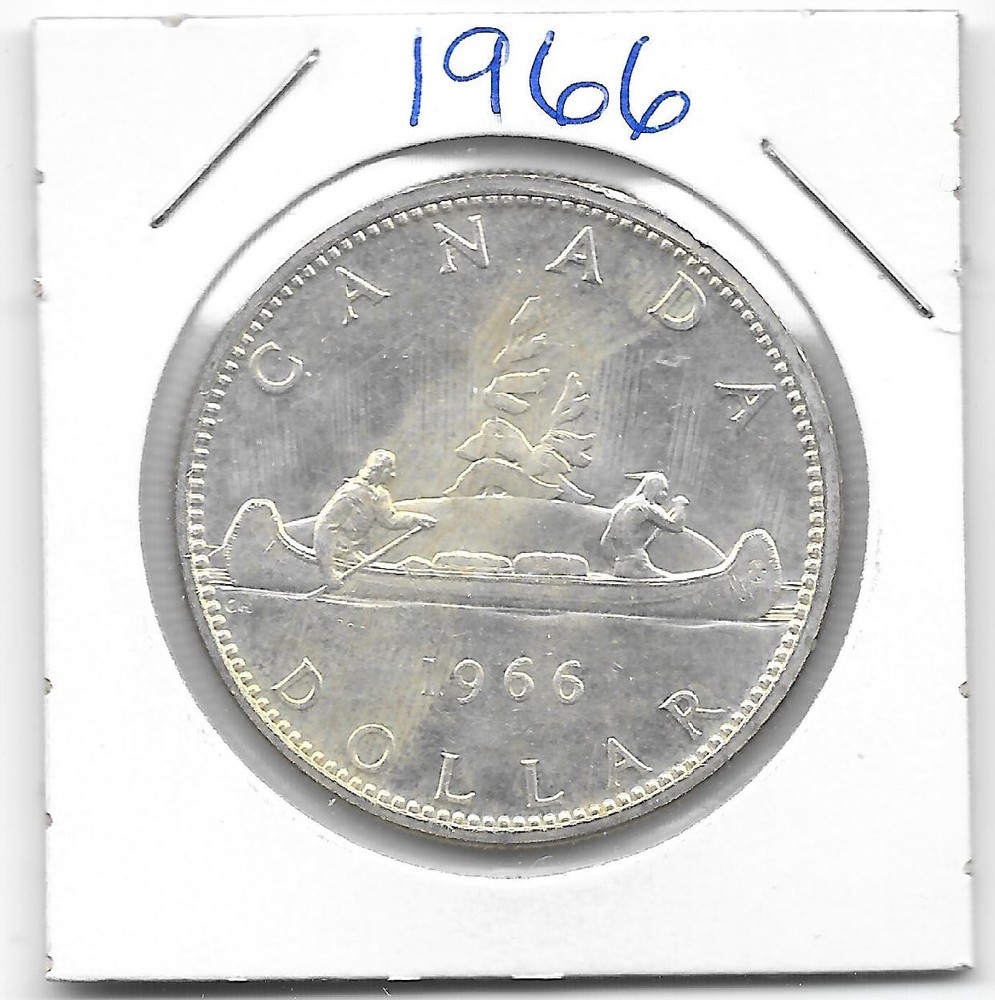 1966PL CANADIAN SILVER DOLLAR (VERY NICE)