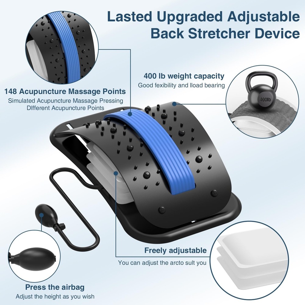 Docemel Back Stretcher for Lower Back Pain Relief,Adjustable Inversion Lumbar...