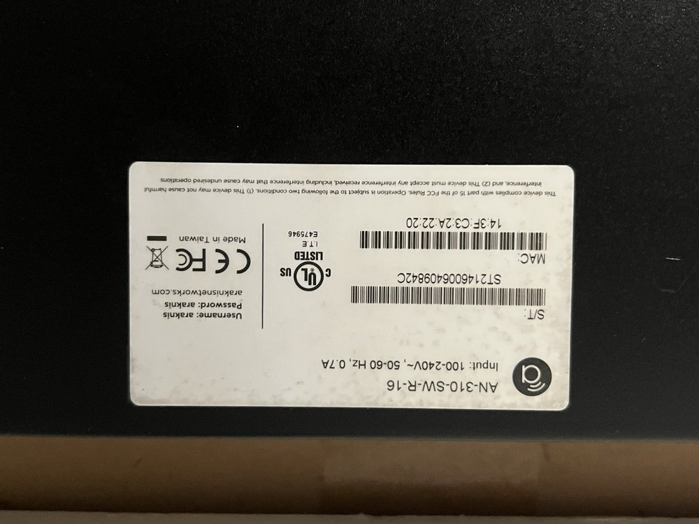Araknis AN-310-SW-R-16 Managed Network Switch