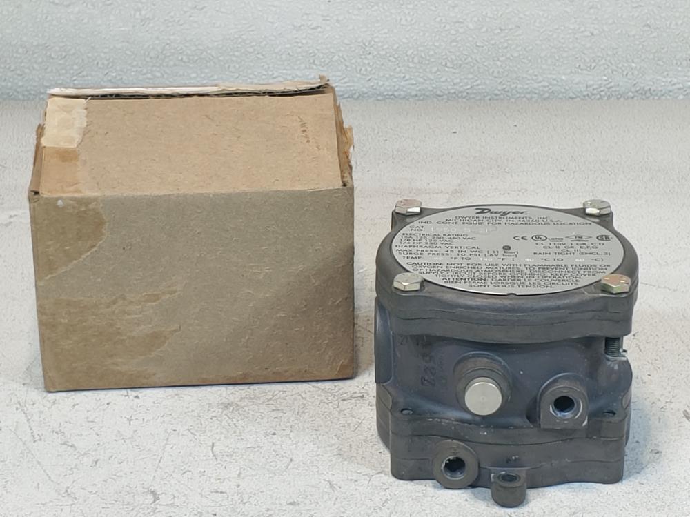 Dwyer Explosion Proof Differential Pressure Switch Catalog#: 1950-5-5F