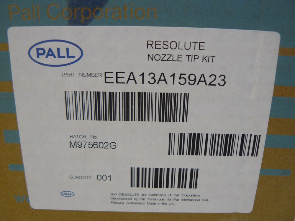 NEW PALL EEA13A159A23 RESOLUTE NOZZLE TIP KIT