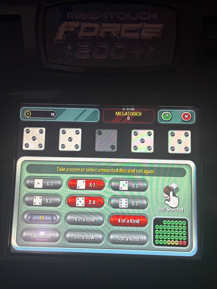 Megatouch Force 2004 Touchscreen Arcade Game Machine – Free Play – Works Great