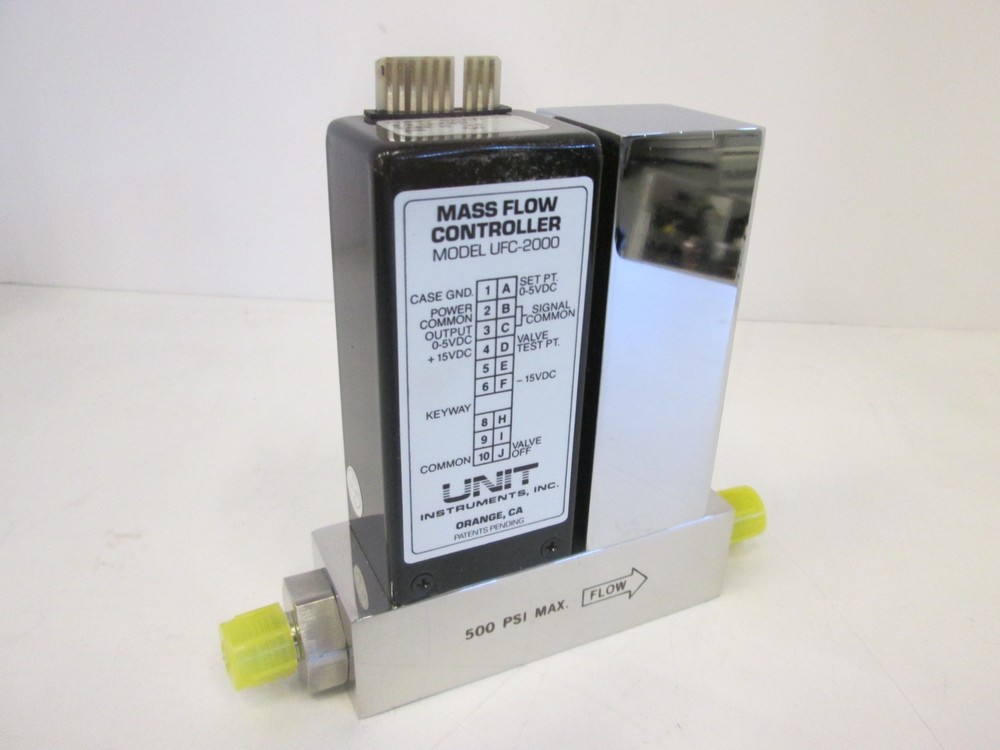Unit Instruments, UFC-2000, Mass Flow Controller, 10 SLM, N2O, Used
