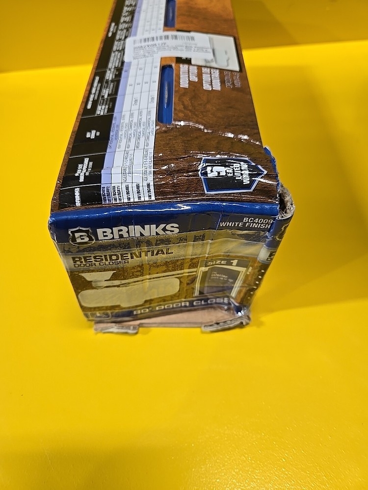 Brinks Residential Adjustment 80° Door Closer, Size 1 - 30" Interior Doors, ADA.