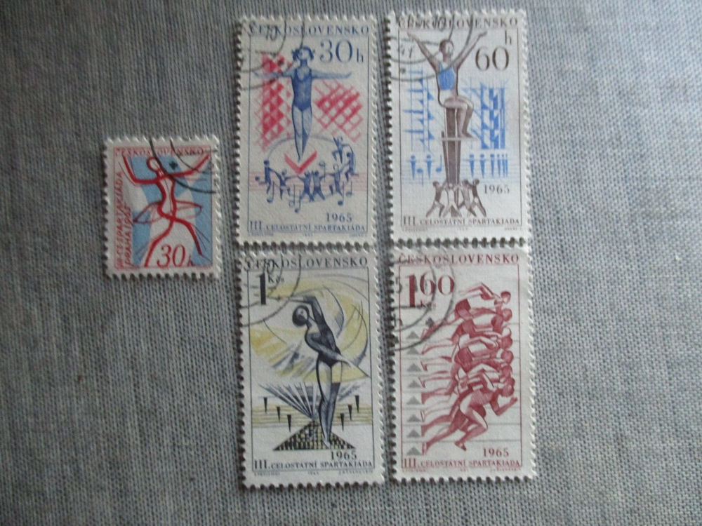 Czechoslovakia, Scott# 1273-1277, used