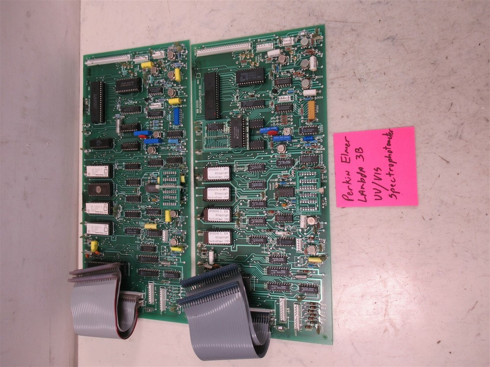 Lot of 2 Microcomputer Boards 618-0005 Perkin Elmer Lambda 3B Spectrophotometer