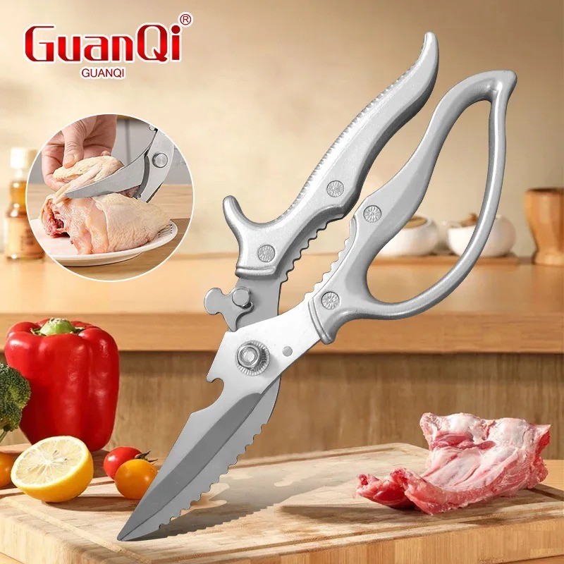 Heavy Duty Kitchen Scissors, Poultry Shears (for Meat,Chicken, Bone,Turkey,Fish)