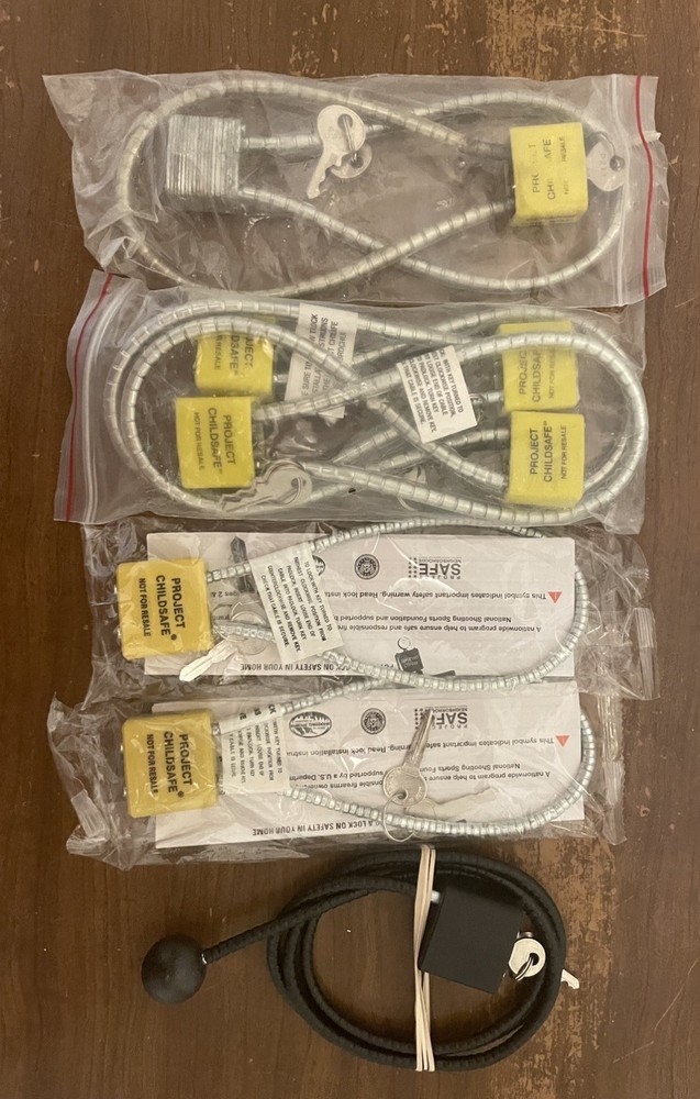 Gun Cable Locks With Keys New 9 total units