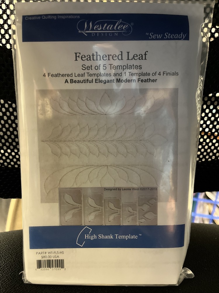 westalee feathered leaf - 5 Templates P#WT-FLS-HS