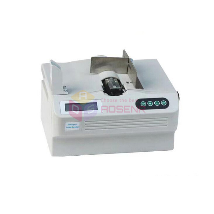 Auto Banknote Binding Machine Documents Strapping Money Cash Bundling Machine