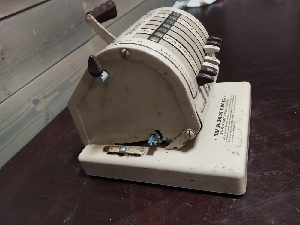 Vintage Paymaster X-550 Check Printer 1950's