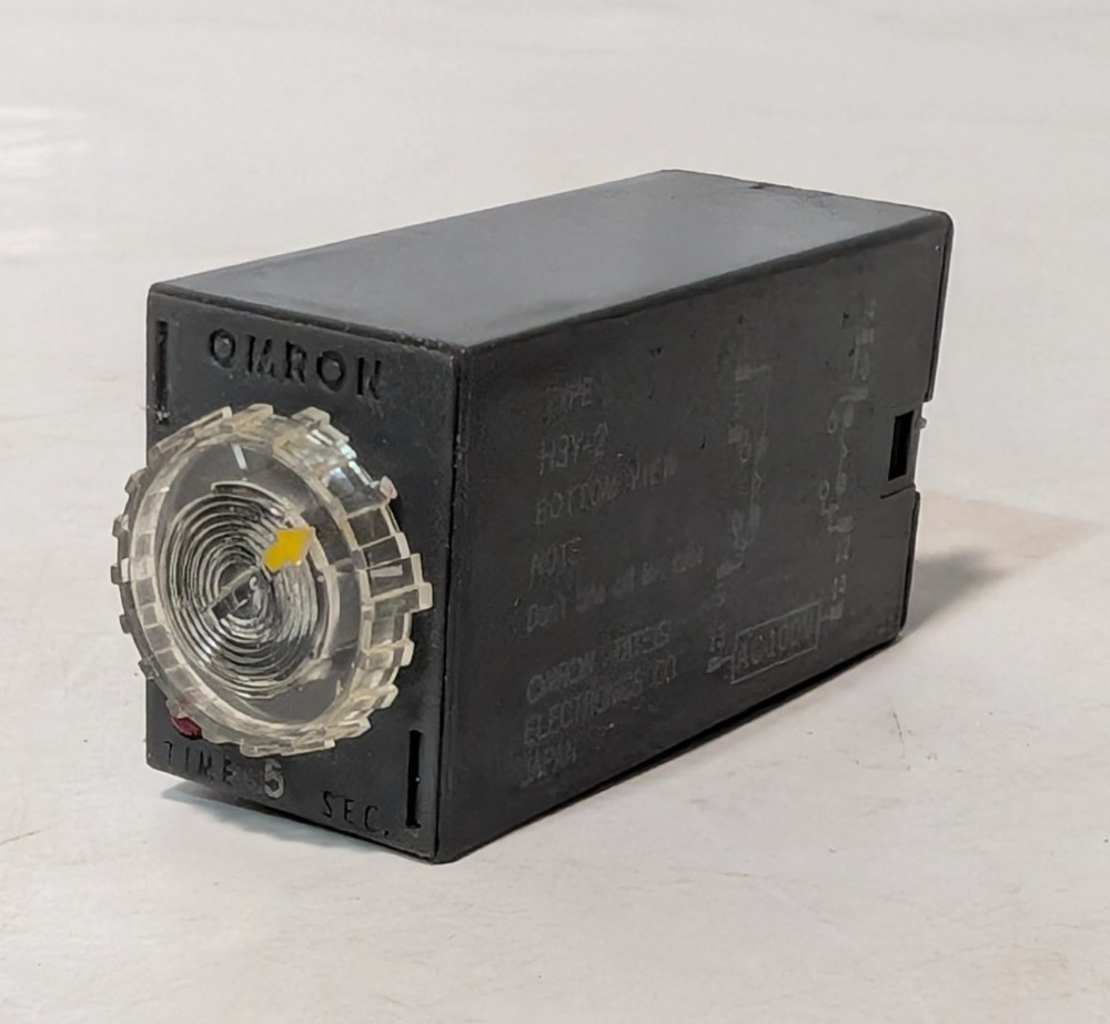 Omron Tateisi Electronics Co. H3Y-2 Solid State Timer, 5S, 100VAC, Made in Japan