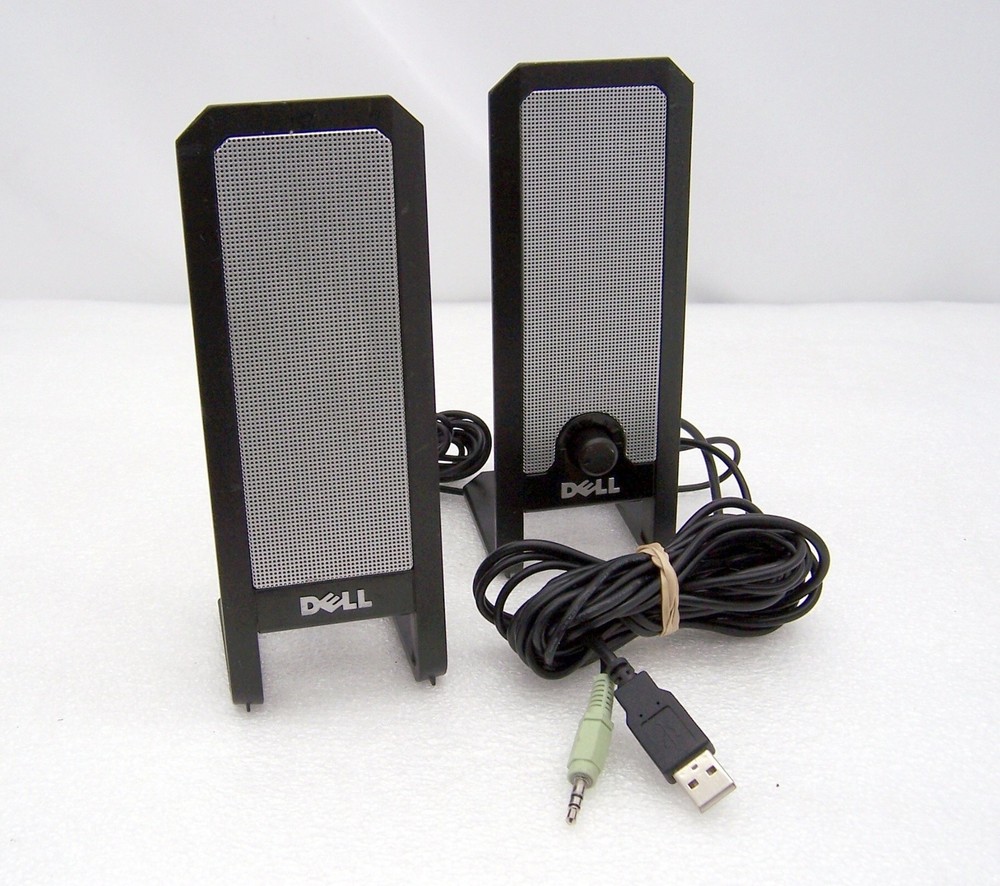 Dell A225 USB Powered Computer Desktop Speaker 3.5mm Jack Tested Working