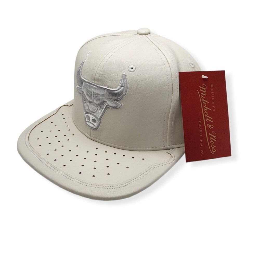 Mitchell & Ness Chicago Bulls Day One White Adjustable Snapback Hat Cap