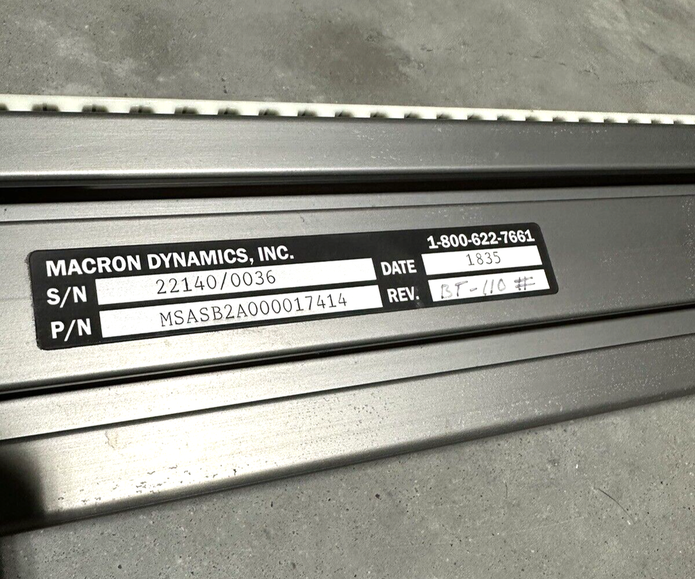Macron Dynamics MSA-SB2 Belt Drive Actuator *BRAND NEW*
