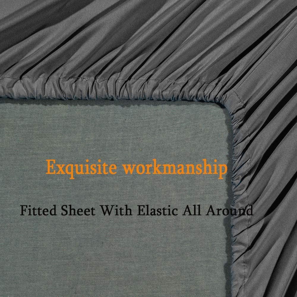 Bed Sheet Set Super Soft Microfiber 1800 Thread Count Luxury Egyptian Sheets Fit