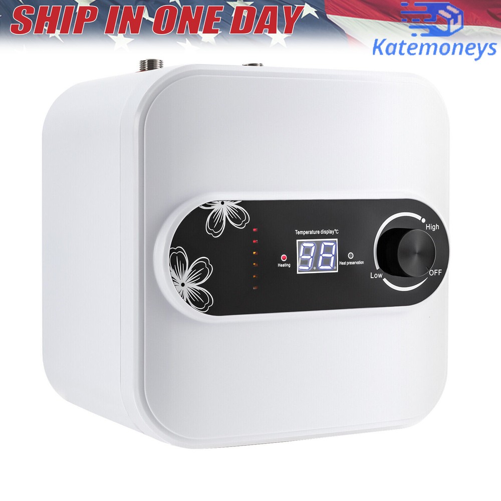 1.5KW Electric Mini-Tank Water Heater for RV Trailer Kitchen Under Sink Counter