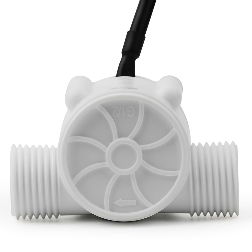 G1/2 Flow Hall Sensor BSP Thread 1-30L/Min Flow Meter POM Material Counter