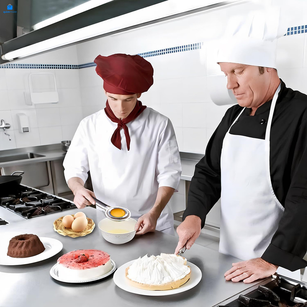 Egg Separator,Stainless Steel Yolk White Separation Tool Silver