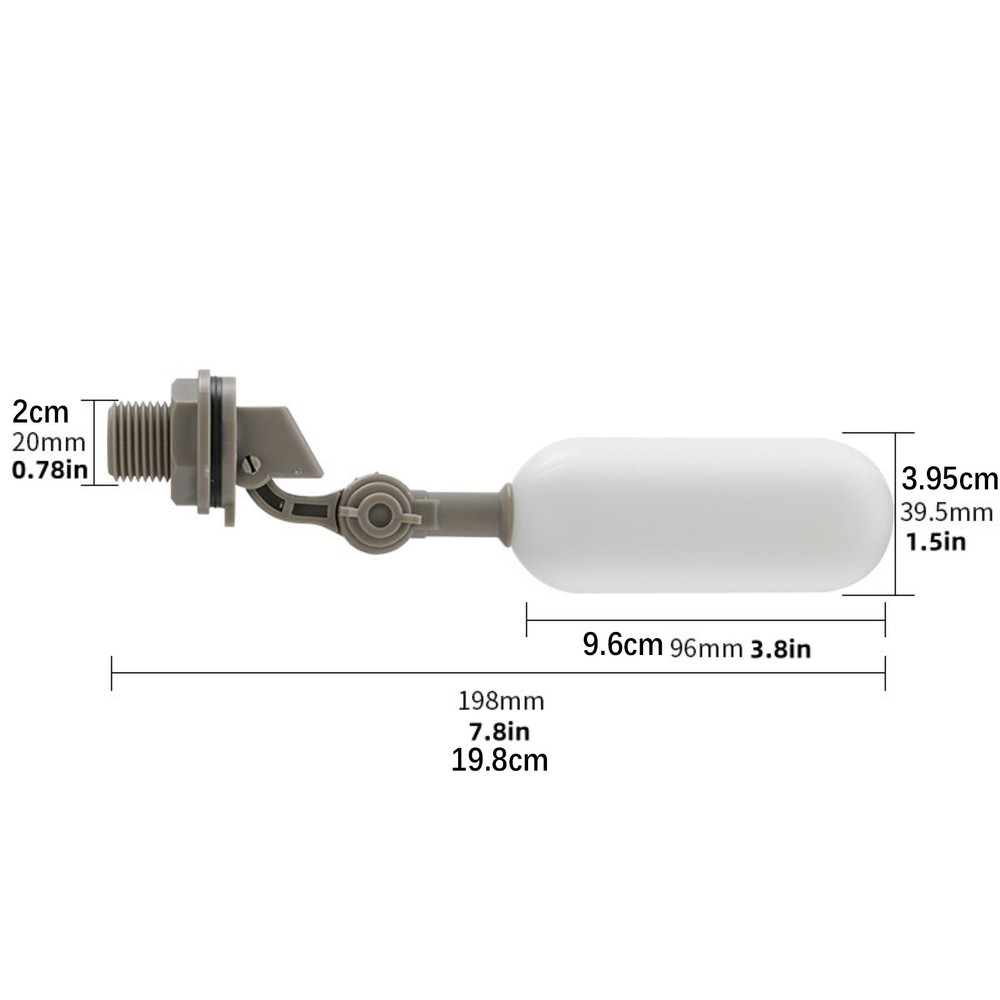 New Adjustable Arm Water Level Control Automatic Replenishment Ball Float Valves