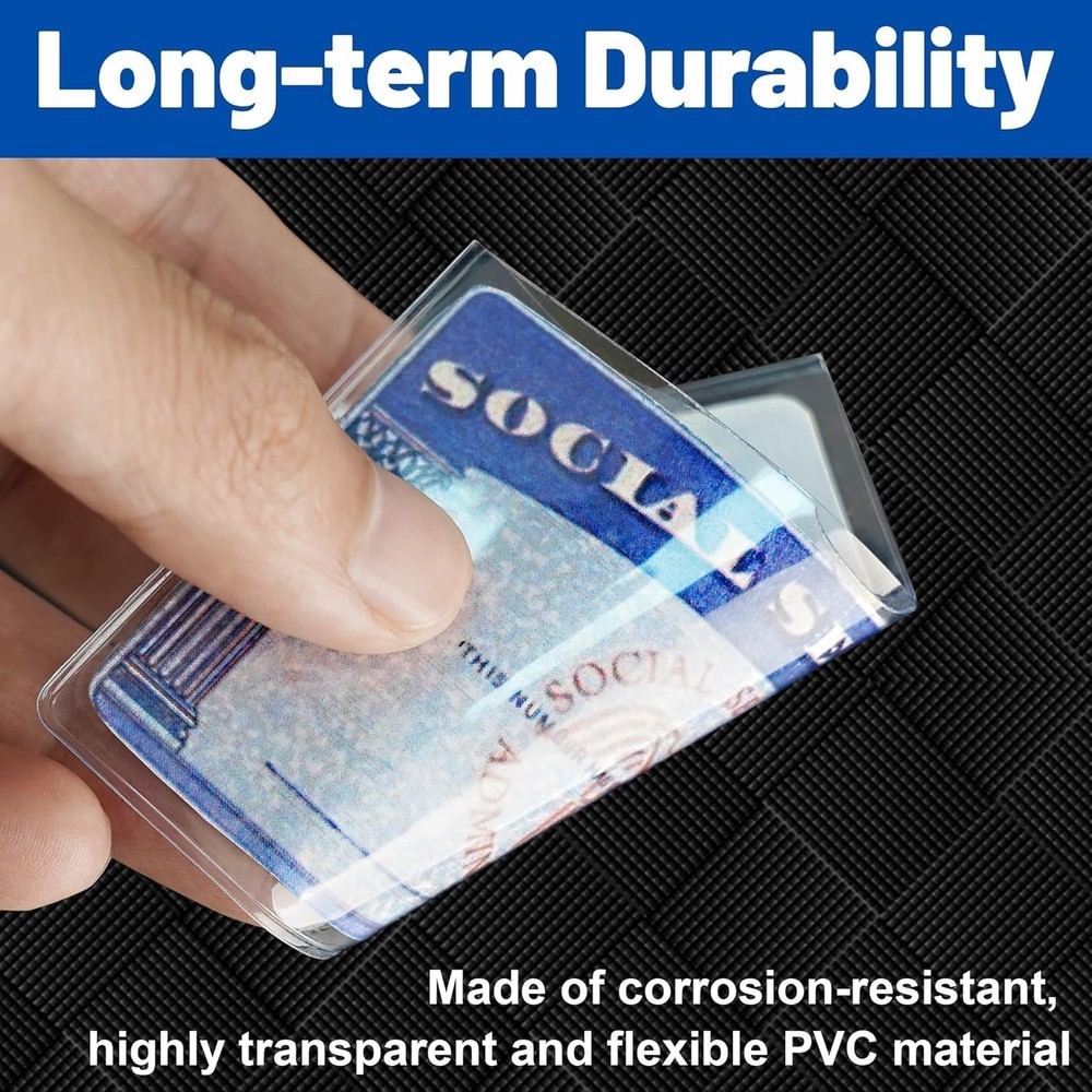 High Transparency 6-Pack Card Protector Sleeves - Waterproof & Durable Design