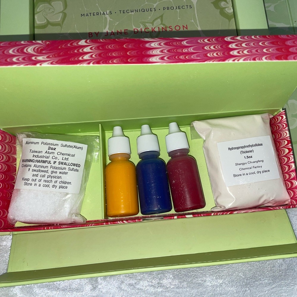 The Paper Marbling Kit Materials Techniques Projects Supplies Jane Dickinson