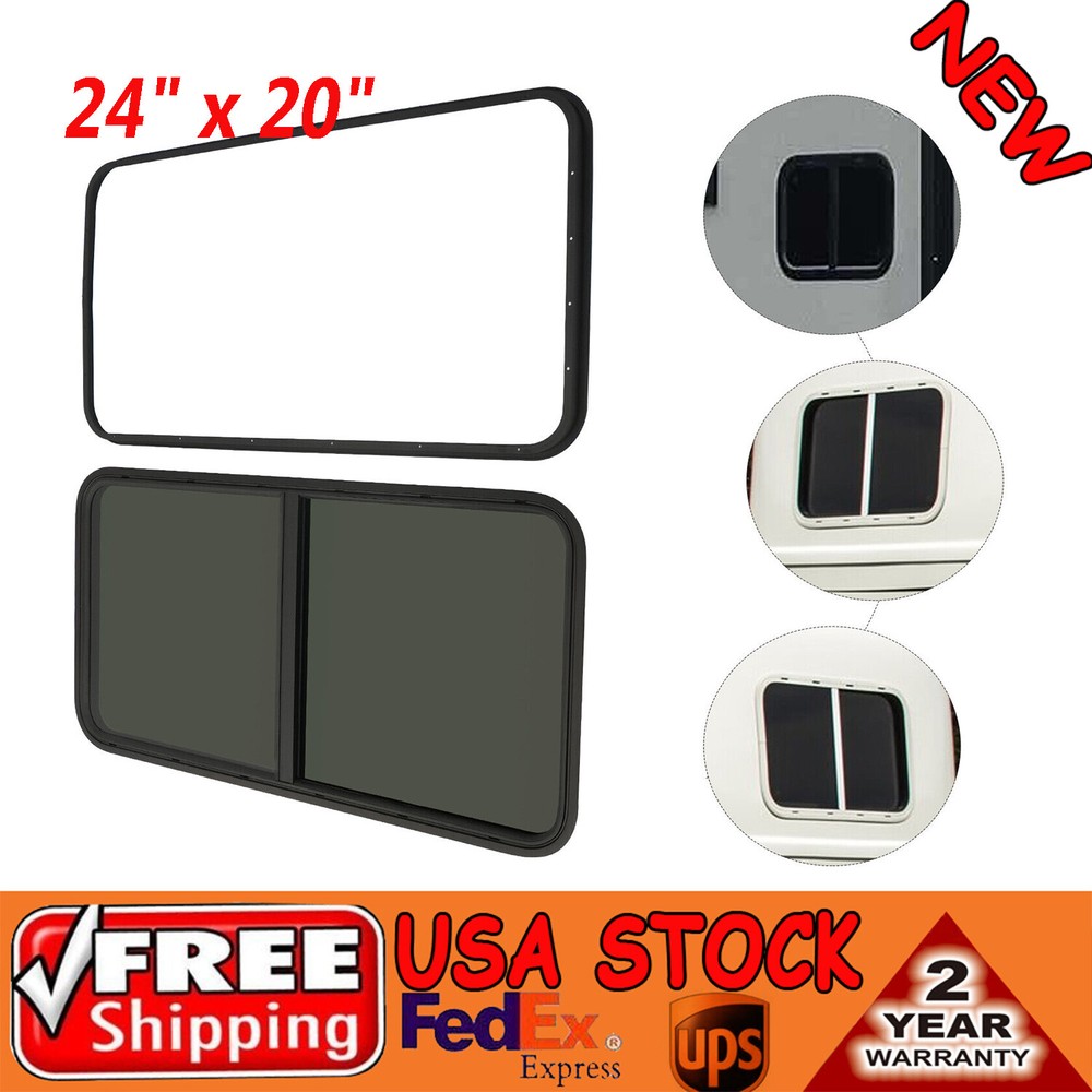 RV Window Horizontal Sliding Windows Multiple Wall Thicknesses Waterproof
