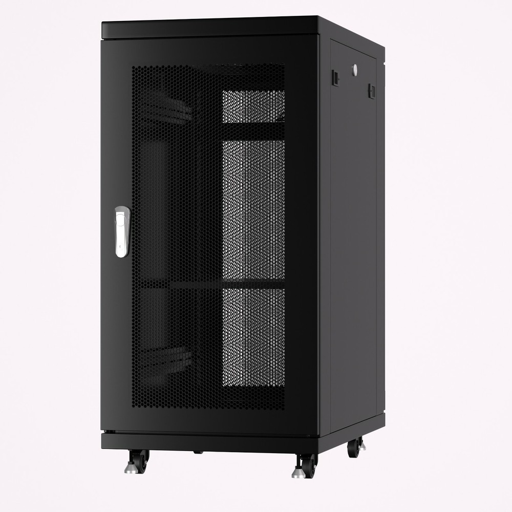 Server Rack 22U Network Cabinet 39" depth Data Server Cabinet - VENTED MESH DOOR