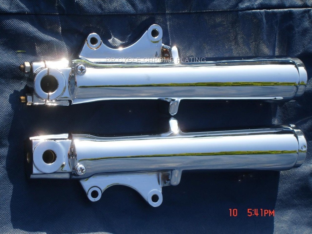 HARLEY CHROME TOURING Ultra Electra Glide LOWER FORK LEGS 84-99 Exchange Program