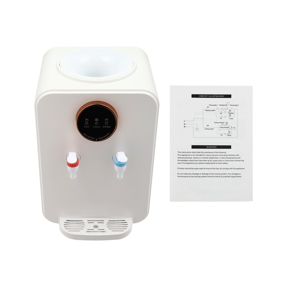 500ml Top Loading Hot Cold Water Dispenser Countertop Drinking Machine 110V