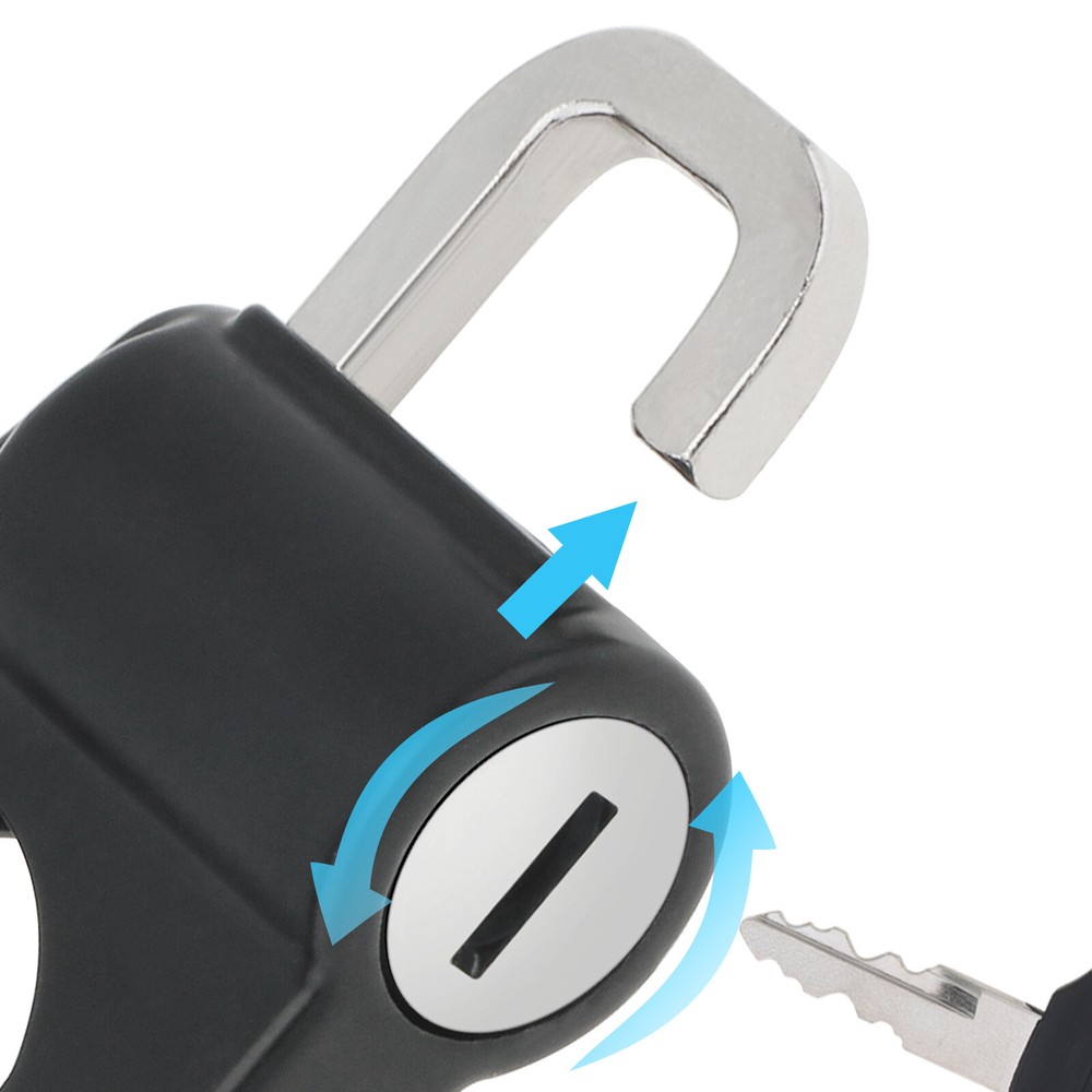 Universal Security Motorcycle Helmet Lock for 7/8in / 22mm Handlebar