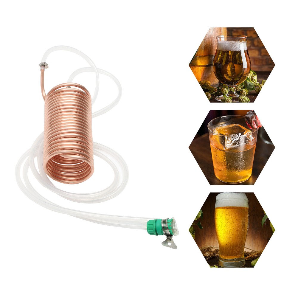 Copper Immersion Wort Chiller for Homebrew - Food-Grade & Efficient Cooling