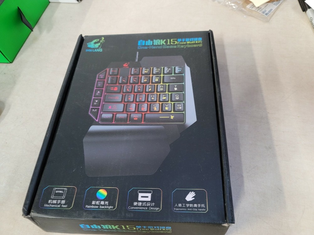 One Hand Game Keyboard K15 NOB