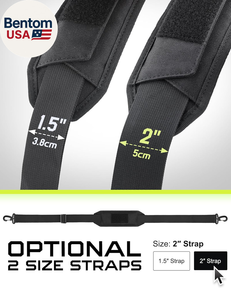 Shoulder Strap Pad for Tactical Pouch, Universal Bag Strap with Detachable Thick