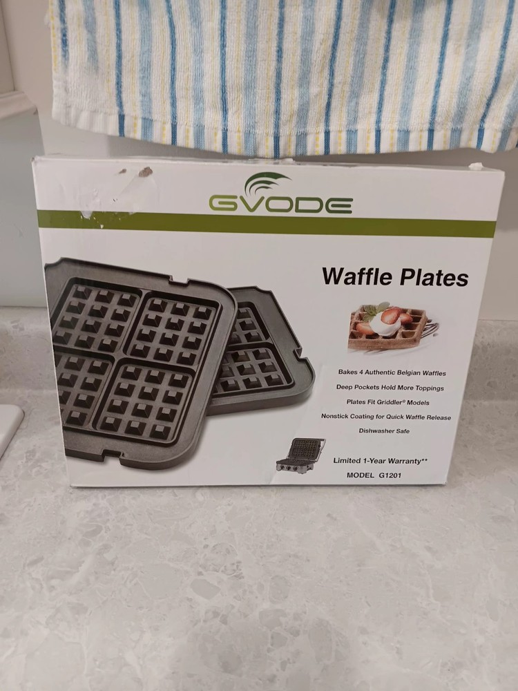 Gvode Waffle Plates for Cuisinart Griddler EUC !