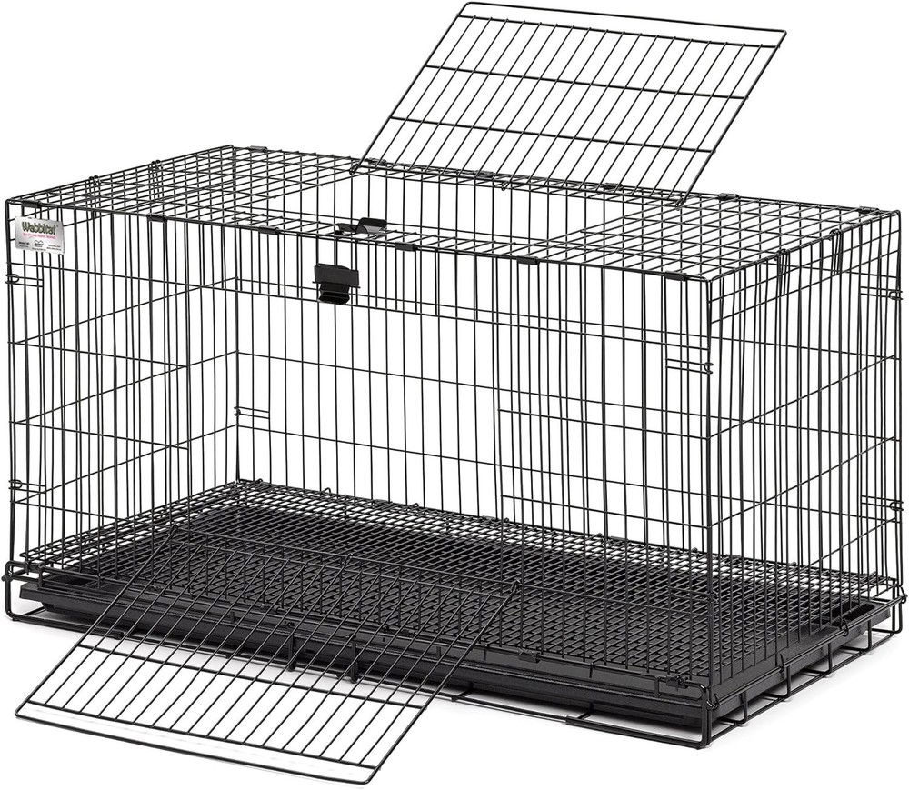 Durable Metal Rabbit Cage - Easy Assembly, Quick Clean