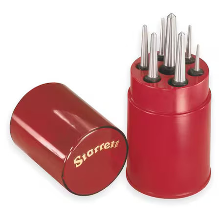 Starrett S264wb Center Punch Set, 7 Pc