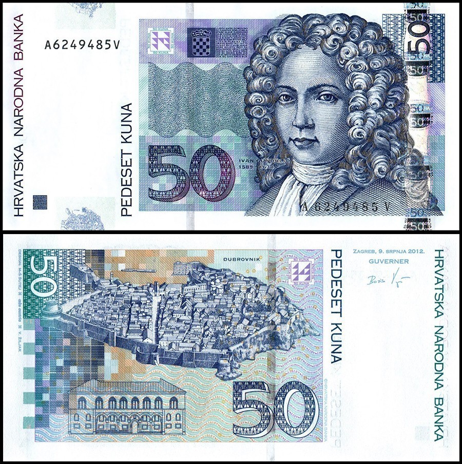 Croatia 50 Kuna, 2012, P-40a.2, UNC