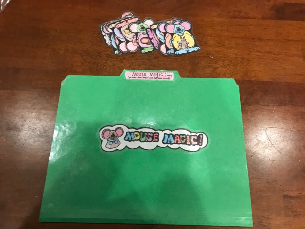 Mouse Magic! Same beginning sound Grade K language Art file folder game teacher