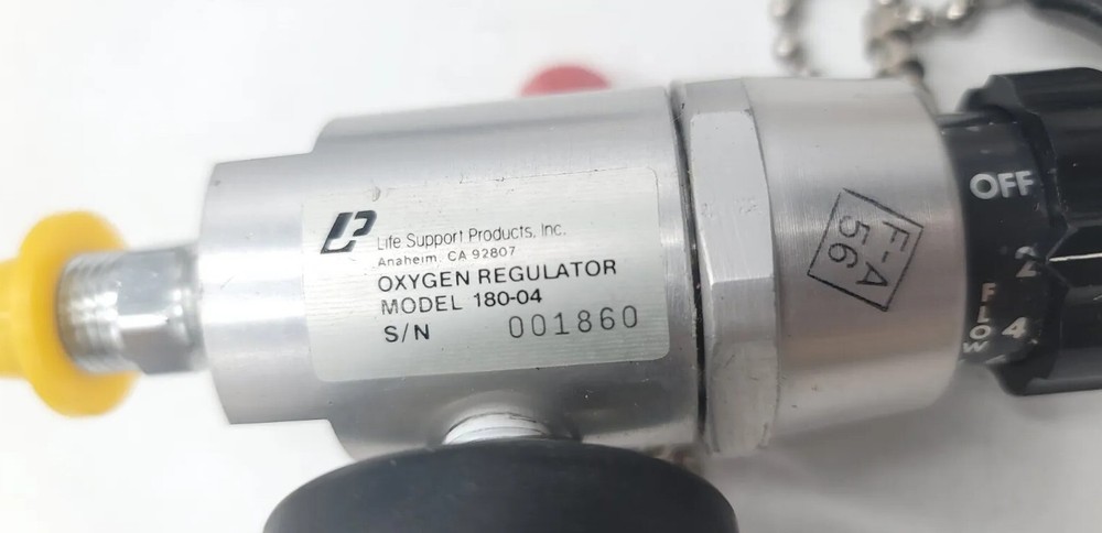 Oxygen Regulator Model 180-04 F-A 56 Pressure Regulator w Constant Flow Control