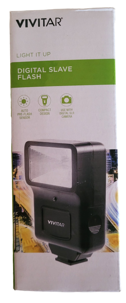 Vivitar Light It Up Digital Slave Flash New With Open Box
